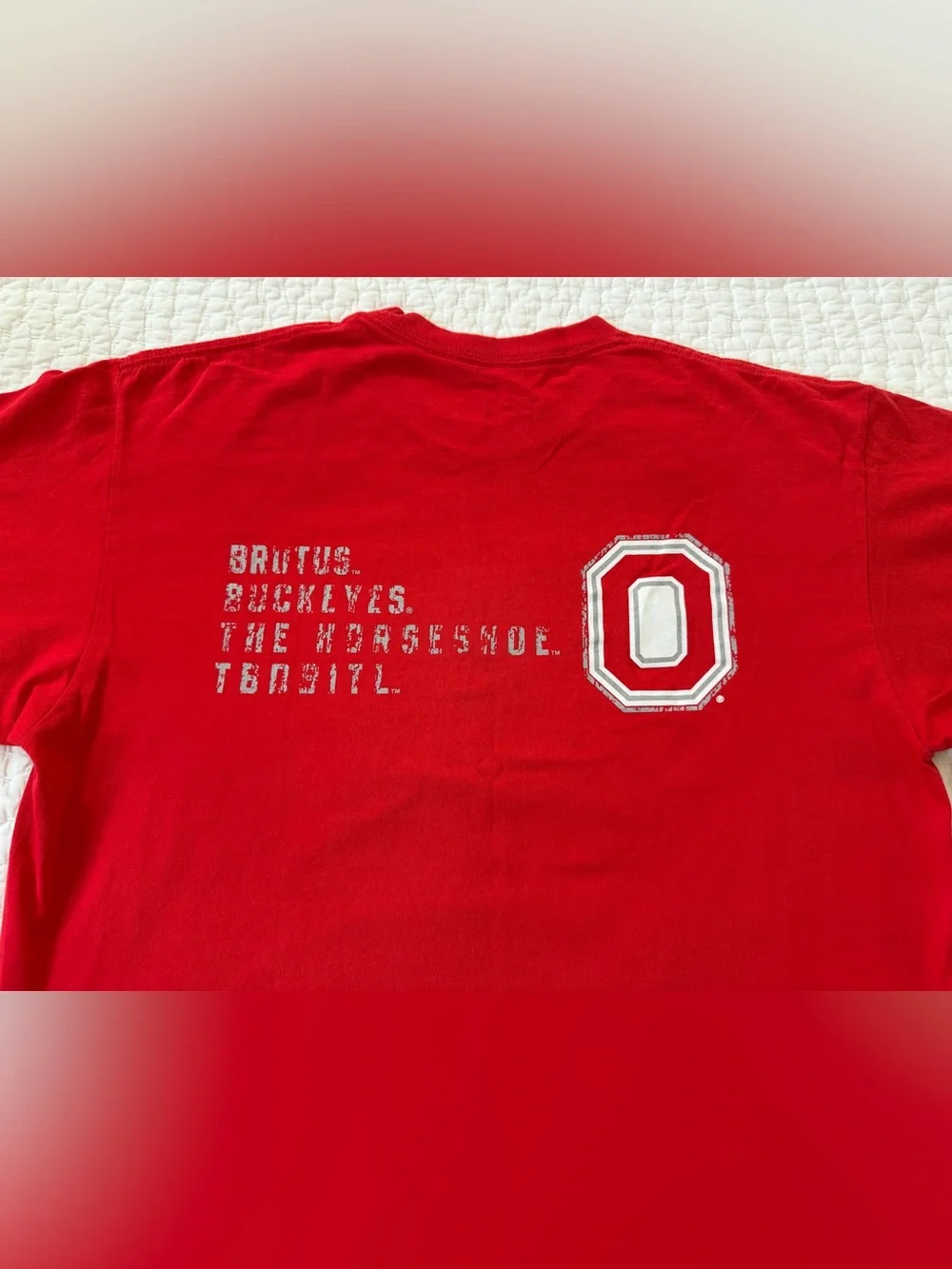 Nike Red Ohio State Athletics Short Sleeve Tee